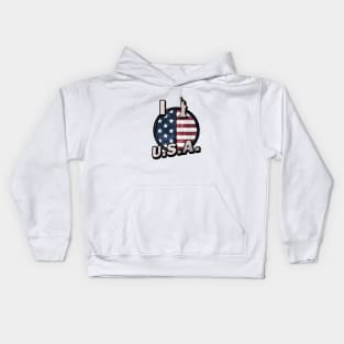 I LOVE USA Kids Hoodie